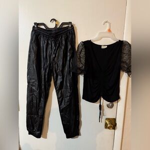Shinestar Black Track Pants